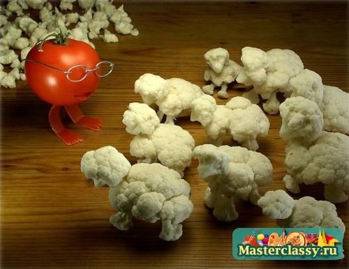 Как сделать поделки из овощей?