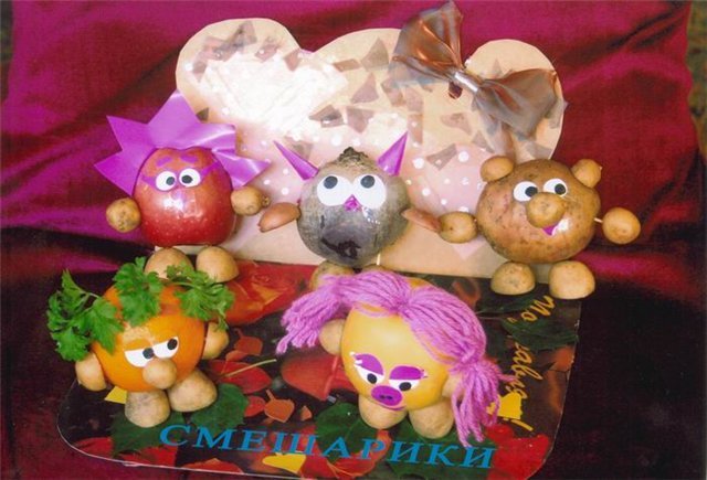 Как сделать поделки из овощей?