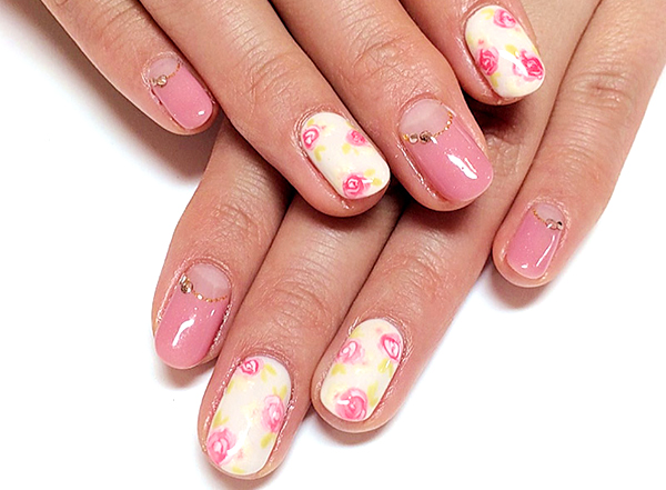 рисунки цветы шеллак