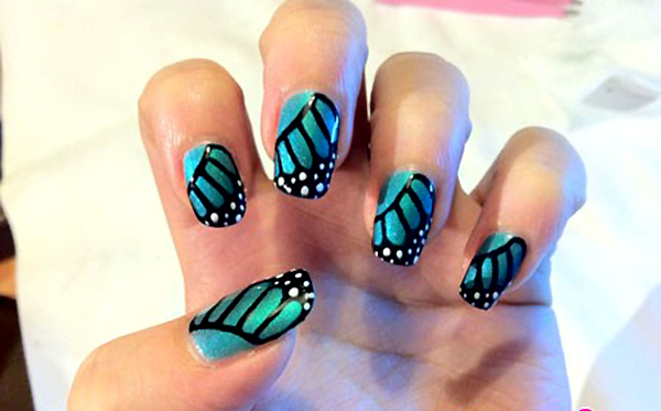 рисунок шеллаком крыло бабочки