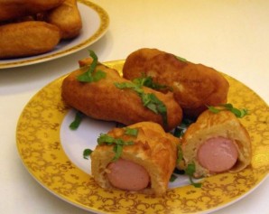 Сосиски в кляре на сковороде - фото шаг 7