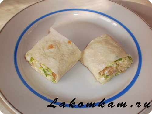 Салат Ролл цезарь Салат Ролл цезарь