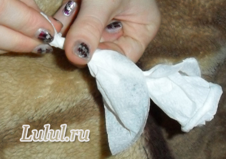 розы из бумажных салфеток 