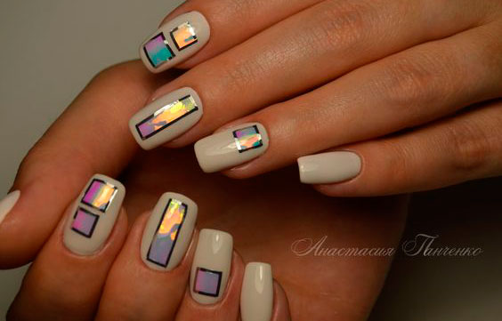 Shattered Glass Nails