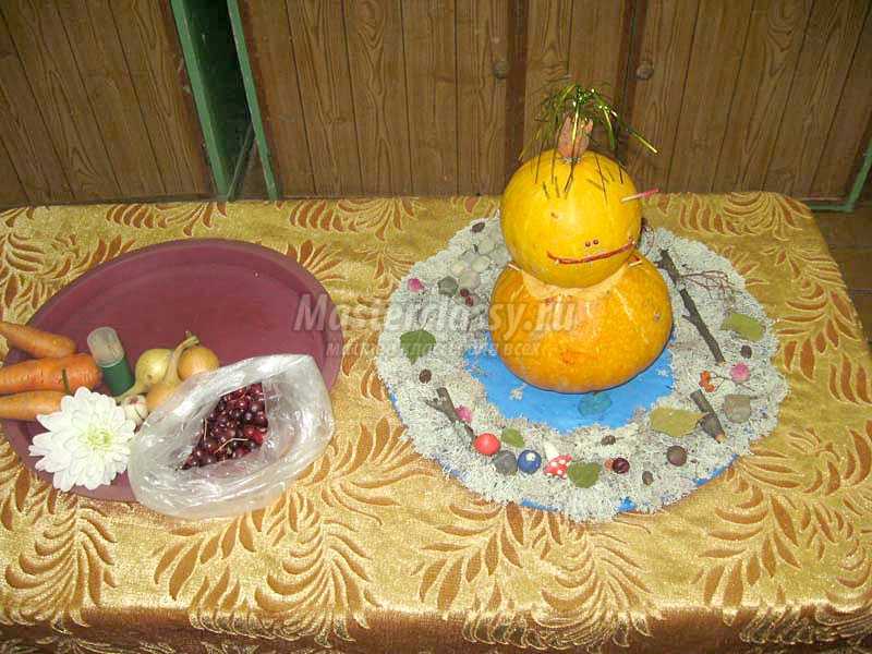 Поделка из тыквы "Царевна-лягушка 
