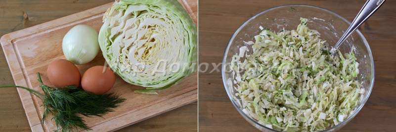 Начинка для пирожков из свежей капусты