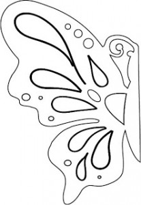 butterfly cutout