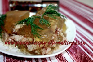 Холодец из рульки в мультиварке