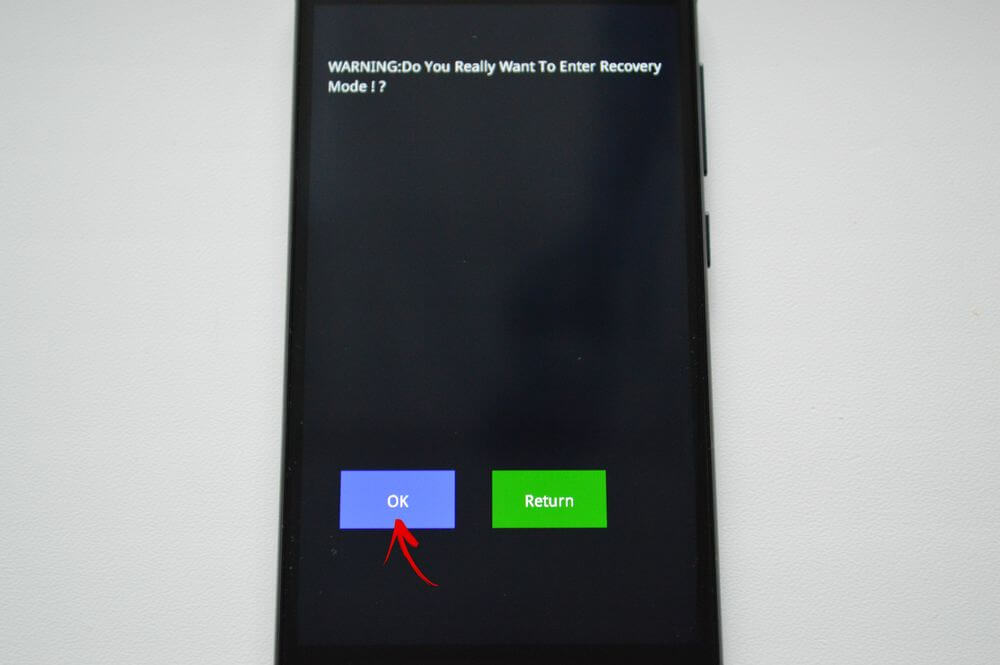 confirm enter to recovery xiaomi