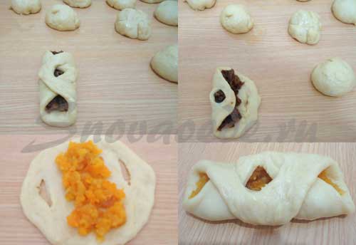 слепить плюшки