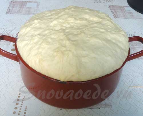 поднявшееся тесто