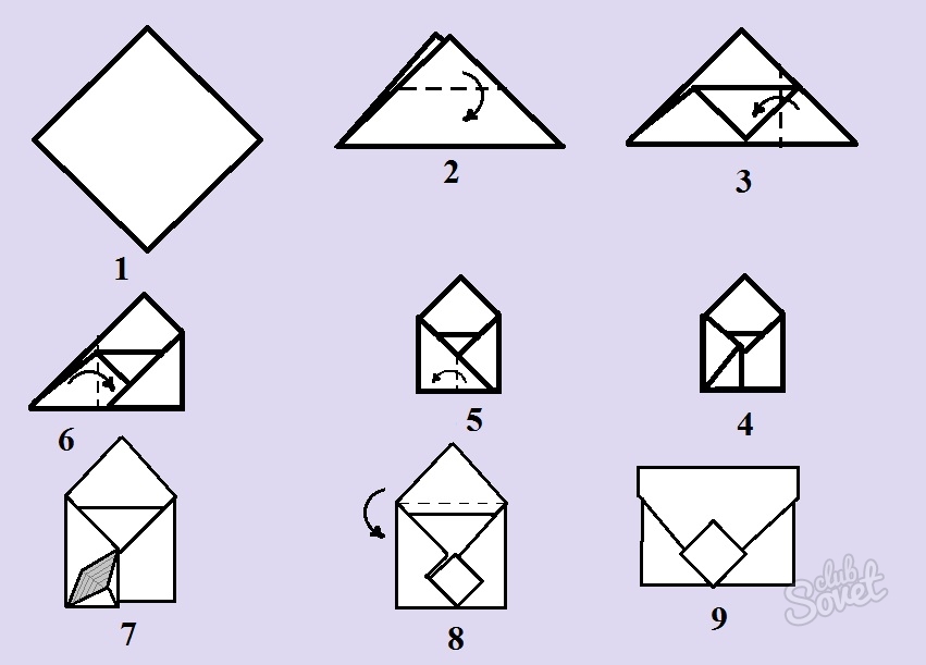 Как сделать конверт из бумаги