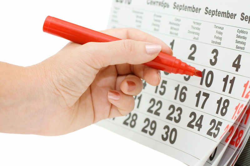 Дата родов в календаре