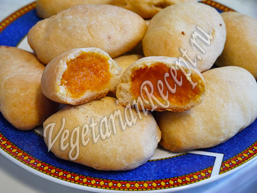 пирожки с курагой из теста на кефире