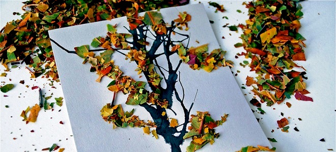 поделки из листьев своими руками