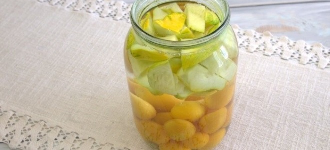 Кабачки с алычой как ананасы - рецепт