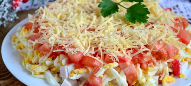 Крабовый салат без риса