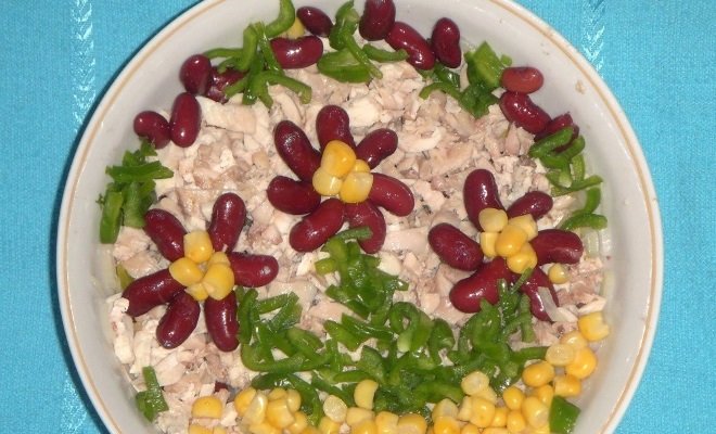 красивые украшения для салата из фасоли 6.1