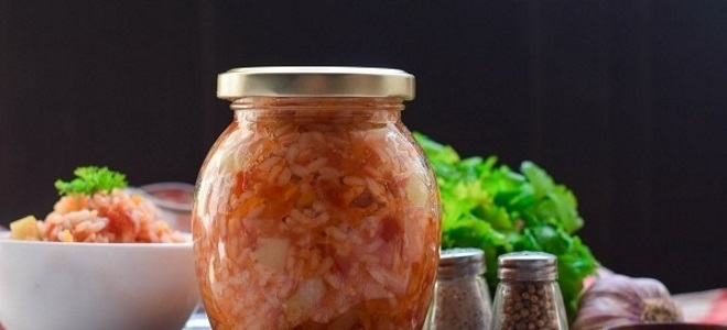 Салат из кабачков с рисом на зиму