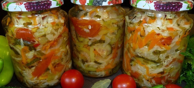 Салат из капусты на зиму «Берегись водка»