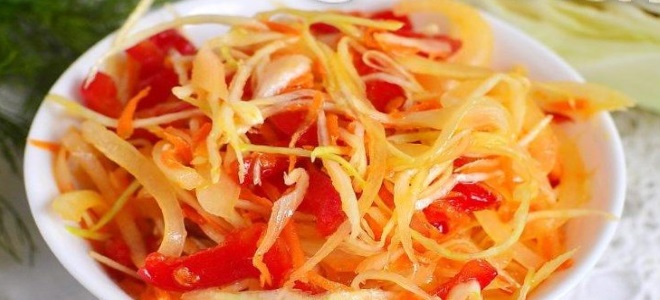 салат из капусты с перцем на зиму
