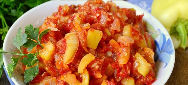 салат из перца и кабачков на зиму