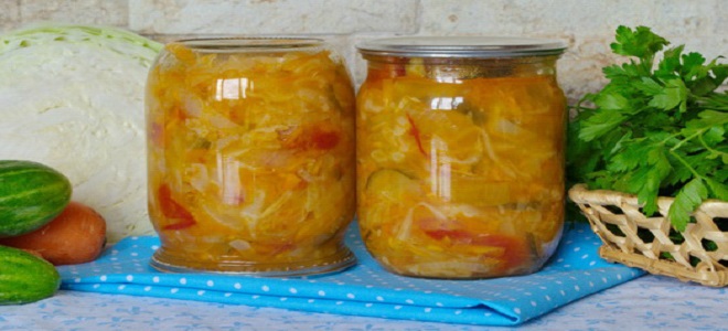 Салат на зиму «Берегись водка» без варки