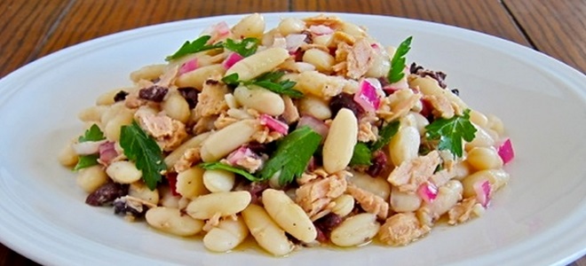 салат с консервированной фасолью к праздничному столу