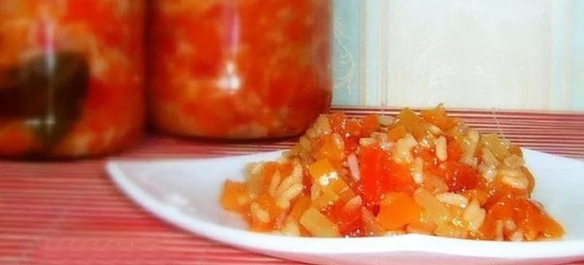 Салат «Завтрак туриста» с рисом на зиму