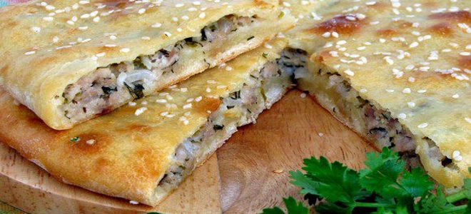 тесто для мясного пирога на кефире