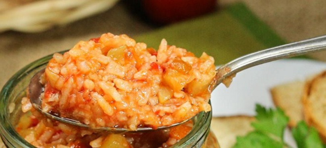 Зимний салат с рисом и болгарским перцем