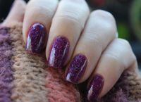 Маникюр гель лаком с блестками