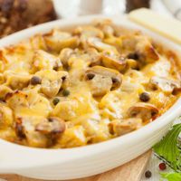 картошка с грибами в духовке рецепт