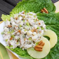 салат ананас курица сыр чеснок