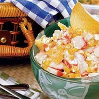 крабовый салат с чипсами рецепт