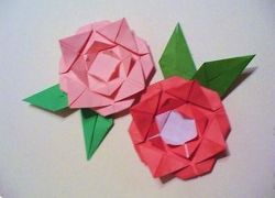 Как сделать розочку из бумаги