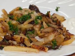 пожарить белые грибы с картошкой