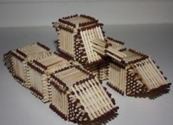 как сделать танк из спичек 