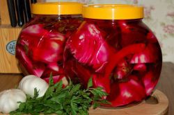 рецепт маринованной капусты со свеклой