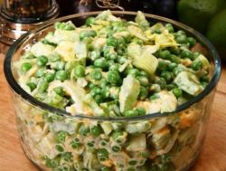 салат из яиц зеленого горошка