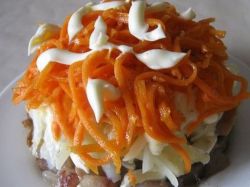 салат лисья шубка с селедкой