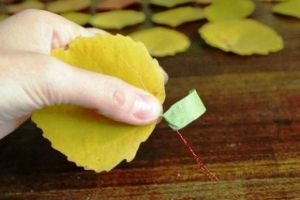 поделки из листьев своими руками16