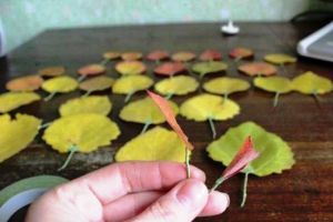 поделки из листьев своими руками22