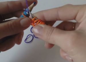 Браслет из резинок Чешуя дракона 10