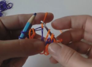 Браслет из резинок Чешуя дракона 18