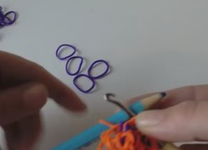 Браслет из резинок Чешуя дракона 20