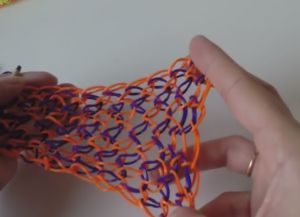 Браслет из резинок Чешуя дракона 21