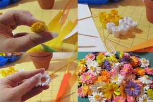 топиарии из искуственных цветов 13