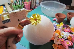 топиарии из искуственных цветов 14