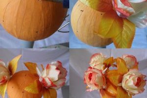 топиарии из искуственных цветов 6